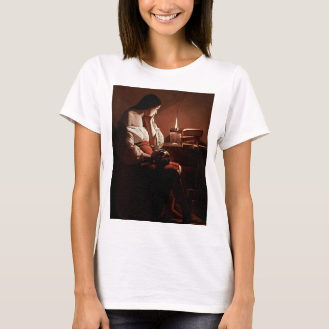 Magdalena mit der Rauchflame, La Tour T-Shirt (Vorderseite)
