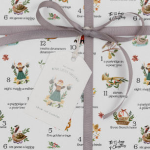 Mägde beim Melken 12 Tage Weihnachtsferien Geschenkanhänger
