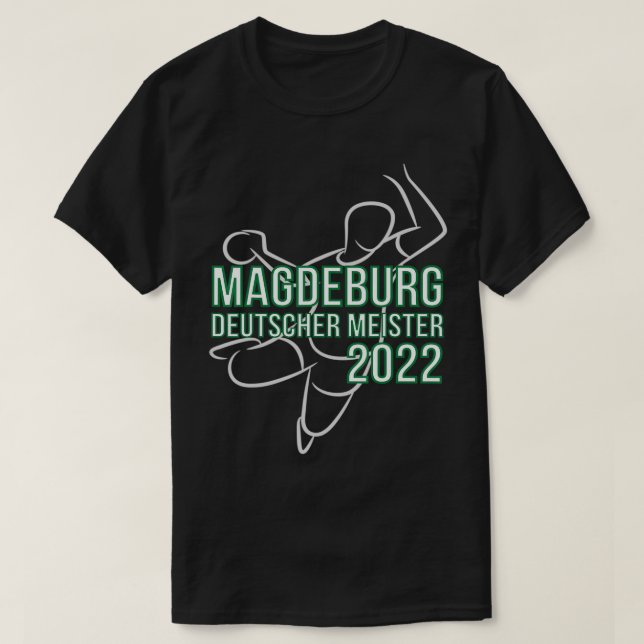 Magdeburg Handball Fan Jersey Deutscher Champion 2 T-Shirt (Design vorne)