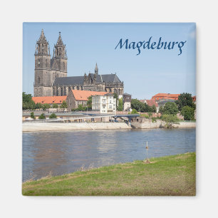 Magdeburg View Foto Magnet