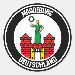 Magdeburger RundEmblem Runder Aufkleber