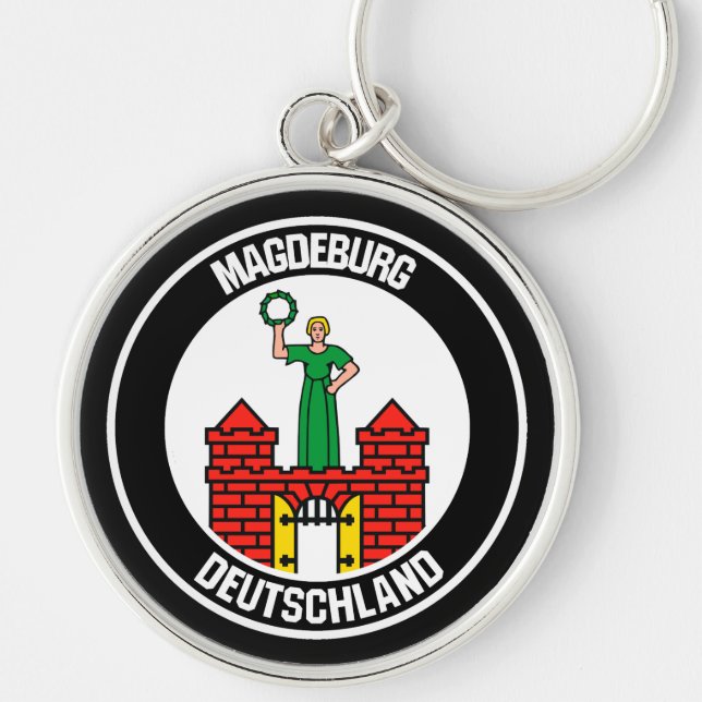 Magdeburger RundEmblem Schlüsselanhänger (Vorne)