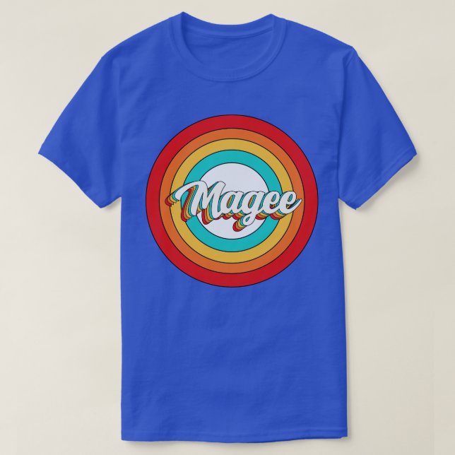 Magee Name Shirt Vintag Magee Circle (Design vorne)