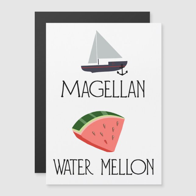 Magellan Water Melon Magnetkarte (Vorne/Hinten)