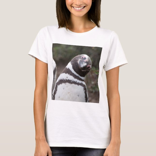 Magellanic Pinguin-Porträt T-Shirt (Vorderseite)