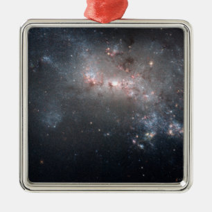 Magellanic zwergartige unregelmäßige Galaxie NGC Silbernes Ornament