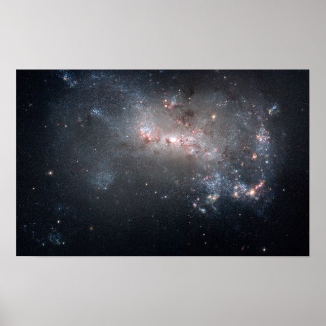 Magellanischer Zwerg, unregelmäßige Galaxie NGC 44 Poster (Vorne)