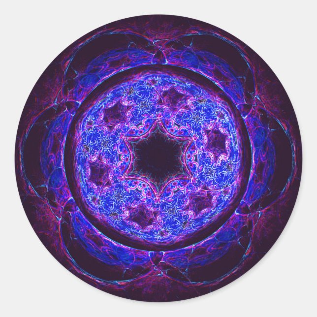 Magen Alef Runder Aufkleber (Vorderseite)