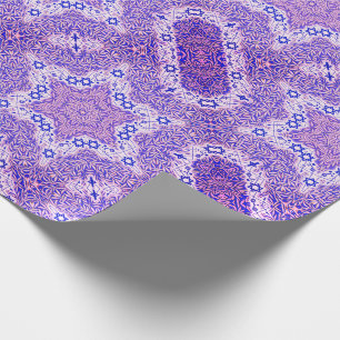 Magen- David und Weide-Blatt Geschenkpapier