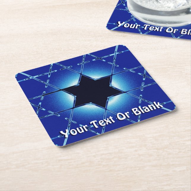 Magen Gimel Rechteckiger Pappuntersetzer (angewinkelt)