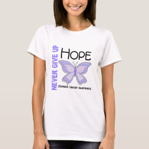 Magen-Krebs geben nie Hoffnungs-Schmetterling 4,1 T-Shirt