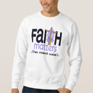 Magen-Krebs-Glauben-Angelegenheits-Kreuz 1 Sweatshirt