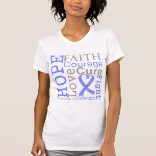 Magen-Krebs-Hoffnungs-Glauben-Motto T-Shirt
