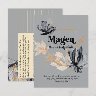 Magen   Namen Gottes Gottesfürchtige Schrift Postkarte