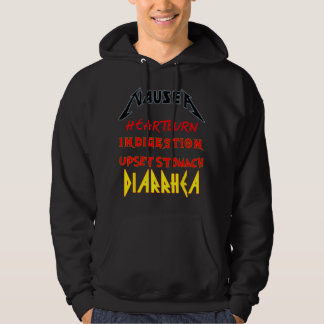 Magenbeschwerden lustig perfekt Übelkeit Band T-Sh Hoodie