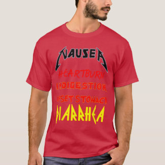 Magenbeschwerden lustige perfekte Übelkeit Band T- T-Shirt