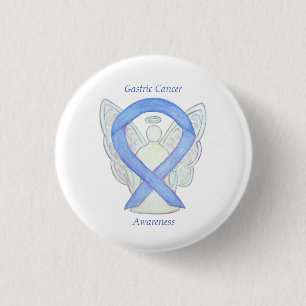 Magenkrebs Engel Awareness Ribbon Art Button