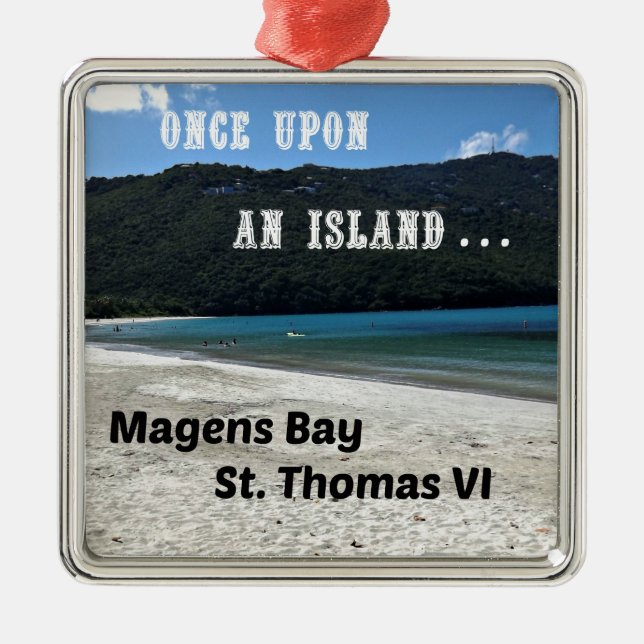 Magens Bay, St. Thomas VI Ornament Aus Metall (Vorne)