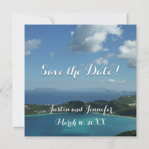 Magens Bay, St. Thomas Wedding Save the Date Feiertagskarte