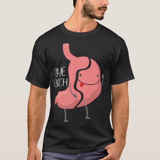Magenschlauch Bariatric Vsg Operation Gastric T-Shirt (Vorderseite)