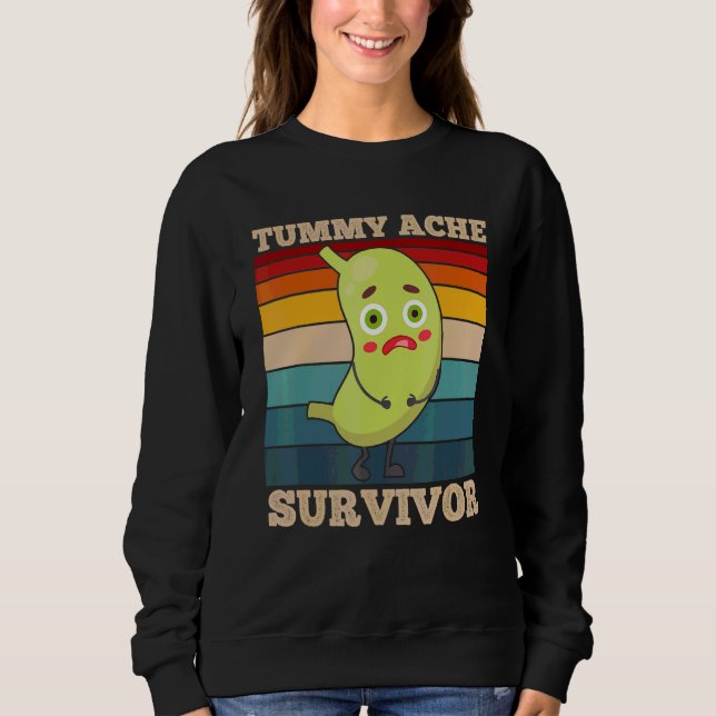 Magenschmerz-Überlebender Magenkrämpfe IBS Männer  Sweatshirt (Vorderseite)