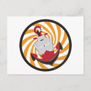 Magenschwindelanker Postkarte