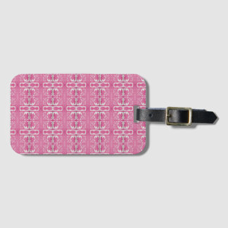Magenta-Abstract-Blockdruck-Gepäckanhänger Gepäckanhänger