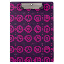 Magenta-afrikanisches geometrisches Kreis-Muster-C