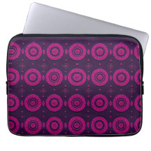 Magenta Afrikanisches Geometrisches Kreis Muster E