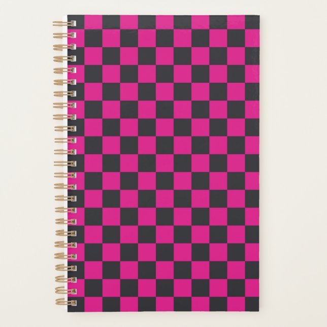 Magenta and smoke checkerboard pattern planer (Vorderseite)