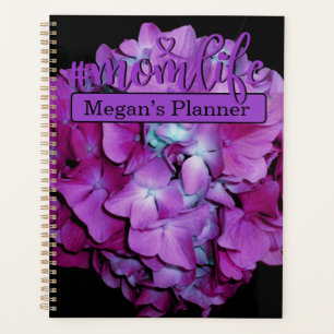 Magenta aquamarine lila Hydrangeas-Muster #momlife Planer