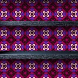 Magenta Arabesque Small Print Tapete