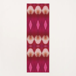 Magenta Blume Ikat 2 Yogamatte