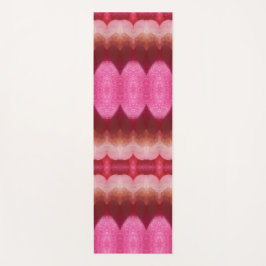Magenta Blume Ikat 3 Yogamatte