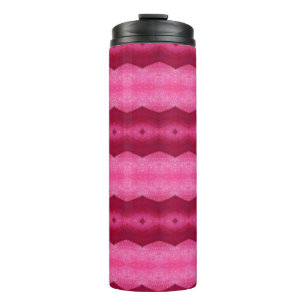 Magenta Blume Ikat 8 Thermosbecher