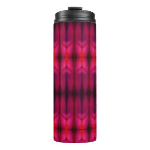Magenta Blume Ikat Reco Thermosbecher