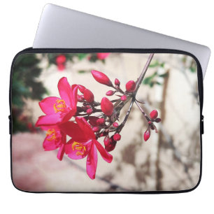 Magenta-Blume Laptopschutzhülle