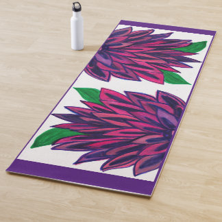 Magenta Blume Yoga Mat Yogamatte