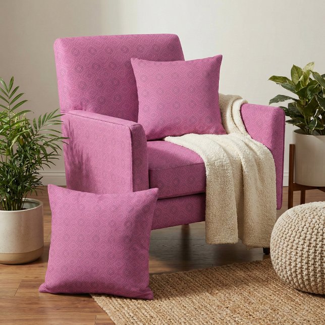 Magenta Boho Chic Mosaic Geometric Muster Stoff (Von Creator hochgeladen)