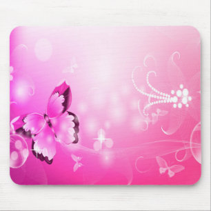 Magenta Butterfly Mousepad
