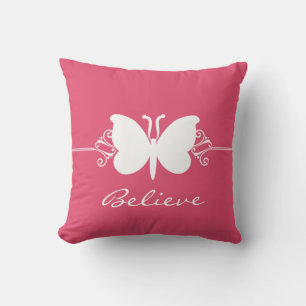 Magenta Butterfly Wirbel Pillow Kissen