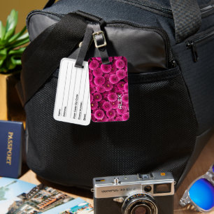 Magenta Chrysanthemum iPhone Case - Bold Floral Ar Gepäckanhänger