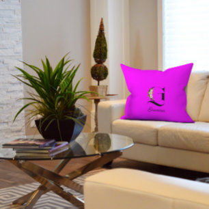 Magenta Classic Aquarellkissen Kissen