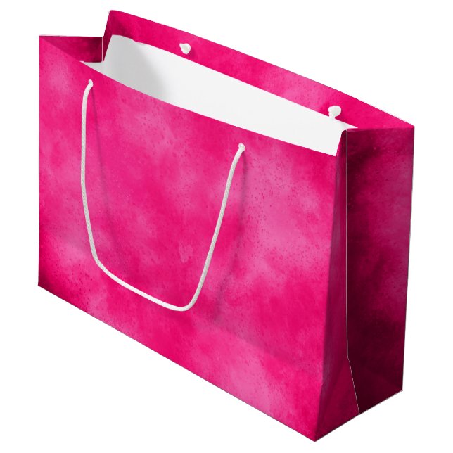 Magenta Cloud-Effekt Geschenktasche Große Geschenktüte (Vorderseite Schrägansicht)