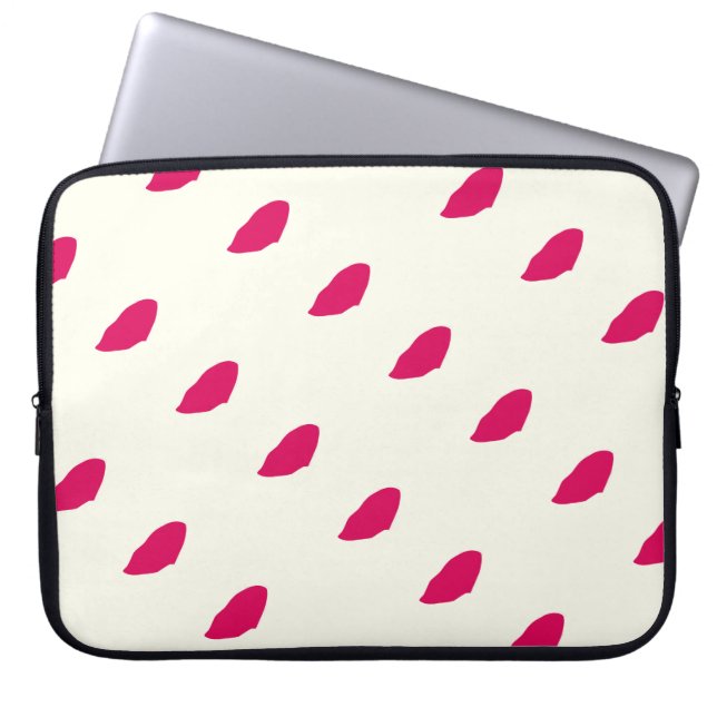 Magenta commas design Electronics Bag Laptopschutzhülle (Vorderseite)
