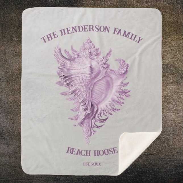 Magenta Conch Muschel Sherpa Blanket Sherpadecke (Magenta Conch Shell Personalized Sherpa Blanket)