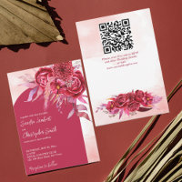 Magenta crimson burgundy Blume marsch Hochzeit