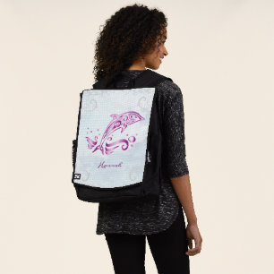 Magenta Dolphin Personalisierter Rucksack