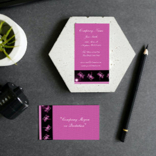 Magenta Dragonfly Business Card Visitenkarte