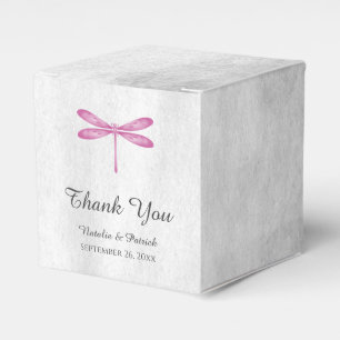 Magenta Dragonfly Gastgeschenk Hochzeit Boxes Geschenkschachtel